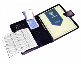 A4 Conference Presentation Folder Case Portfolio with Calculator Address Book