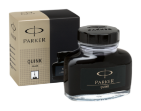 Parker Quink Ink Bottle 57ml Permanent Black S0037460