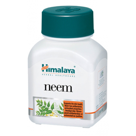 4 x Himalaya Herbal Neem Azadirachta Indica Acne Skin Care Anti Bacterial 60 Cap