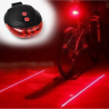 Rear Bike Red Light Bicycle Laser LED Tail Light Lamp