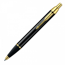 Parker IM Gold Trim Ballpoint Pen with Medium Nib S0878591