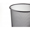 Metal Mesh Waste Paper Rubbish Bin Wire Black for Office, Bedroom