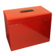 Cathedral A4 Portable File Box, Red A4RD