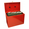 Cathedral A4 Portable File Box, Red A4RD