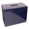 Cathedral A4 Metal File & Document Storage Box, Blue
