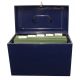 Cathedral Foolscap Metal File & Document Storage Box, Blue