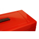 Cathedral Foolscap Portable Metal File Box, Red HORD