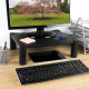 Computer Monitor Stand Screen Riser Adjustable for Small TV, PC, Desktop, Printer