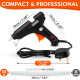 Hot Melt Glue Gun Crafts with 11mm x 200mm Glue Sticks 100W Electric Professional