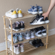 4 Tier Wooden Shoe Rack Vertical Storage Shelf Unit